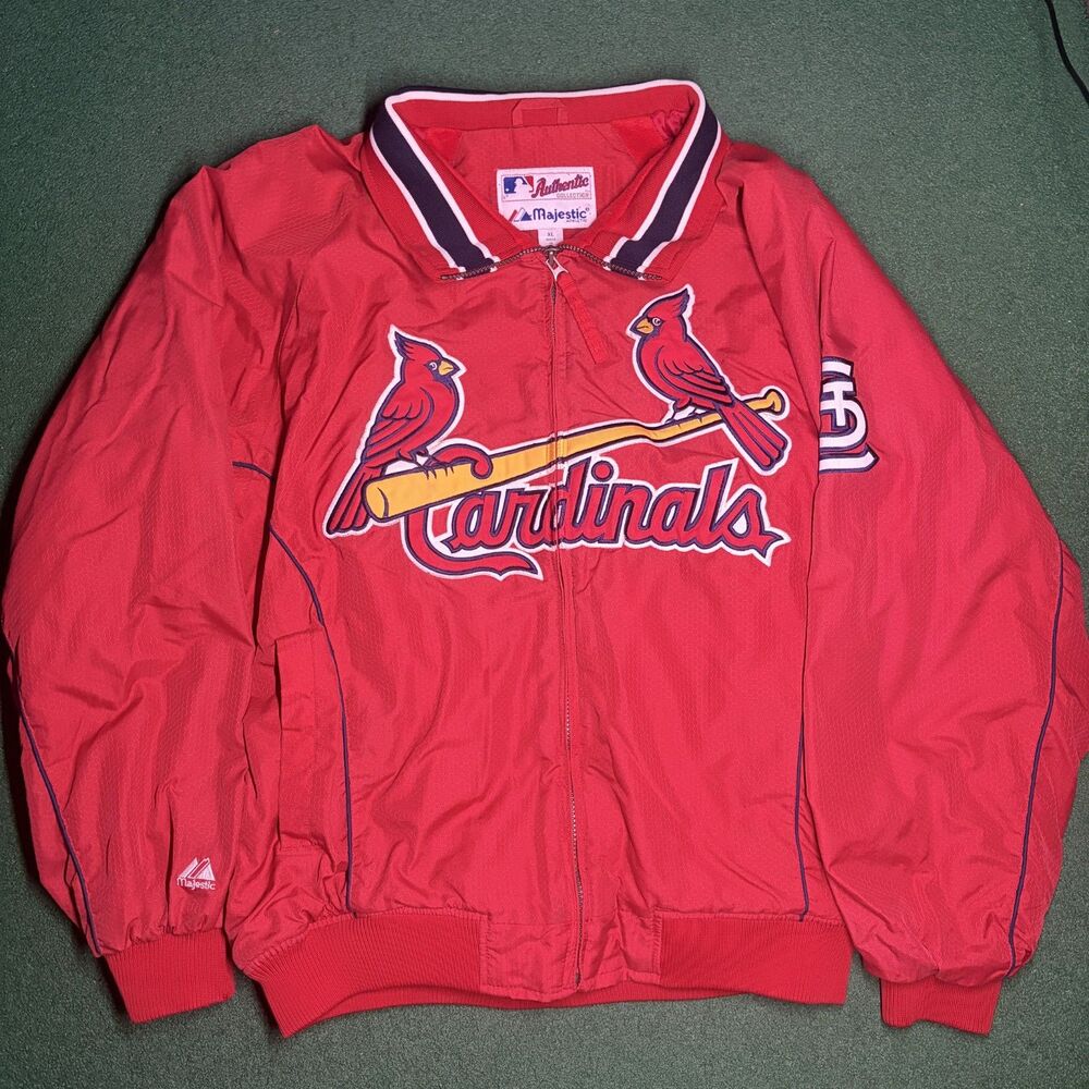 Size XL - St Louis Cardinals Majestic Authentic Collection Jacket MLB Fleece